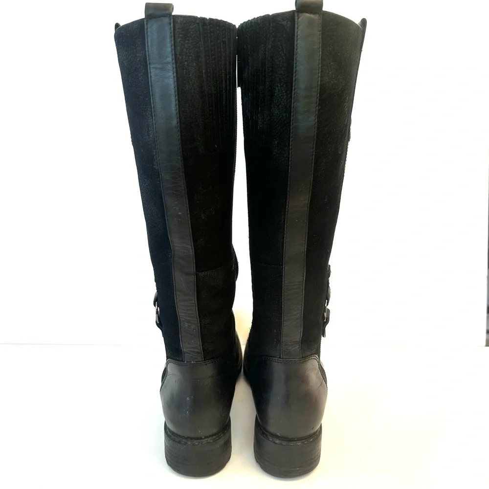 Blondo Varda black waterproof leather tall boots, size 7 - Picture 5 of 9